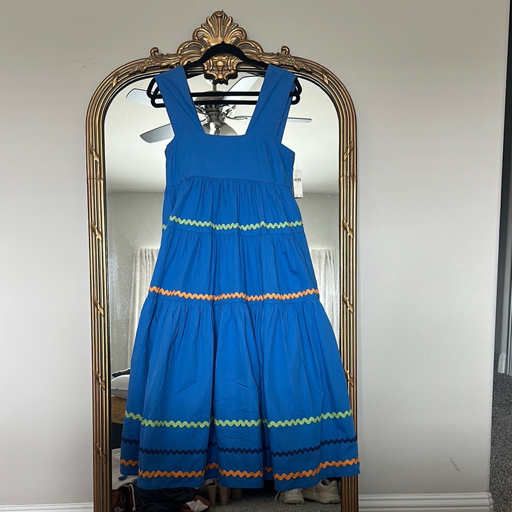 Anthropologie Blue Maxi Dress